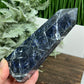 Sodalite Poets Stone Blue Tower Healing Crystal Generator 400g 146mm