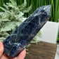 Sodalite Poets Stone Blue Tower Healing Crystal Generator 400g 146mm