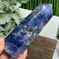 Sodalite with Pyrite Poets Stone Blue Tower Healing Crystal Generator 518g 145mm