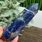 Sodalite with Pyrite Poets Stone Blue Tower Healing Crystal Generator 376g 139mm