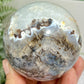 Rutilated Dendritic Agate Sphere RARE Crystal Ball 502g 72mm