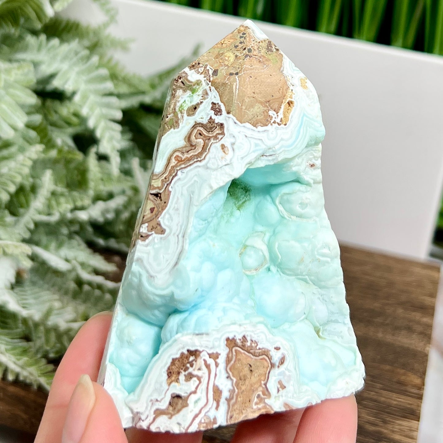 Hemimorphite Sorosilicate Tower Healing Crystal Generator 266g