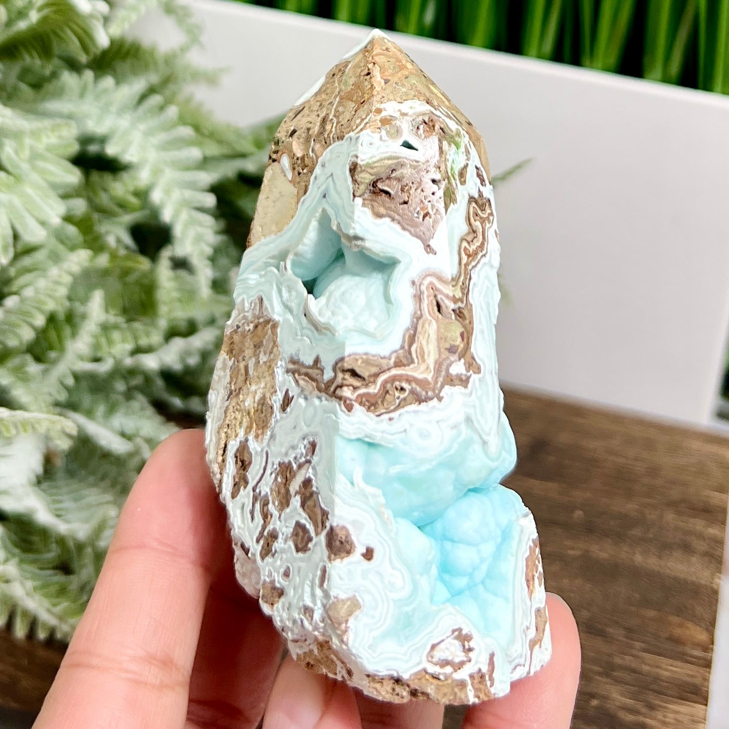 Hemimorphite Sorosilicate Tower Healing Crystal Generator 266g