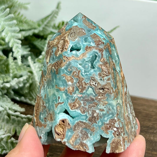 Hemimorphite Sorosilicate Tower Healing Crystal Generator 298g