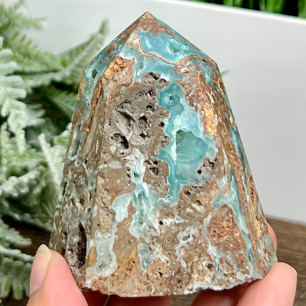 Hemimorphite Sorosilicate Tower Healing Crystal Generator 298g