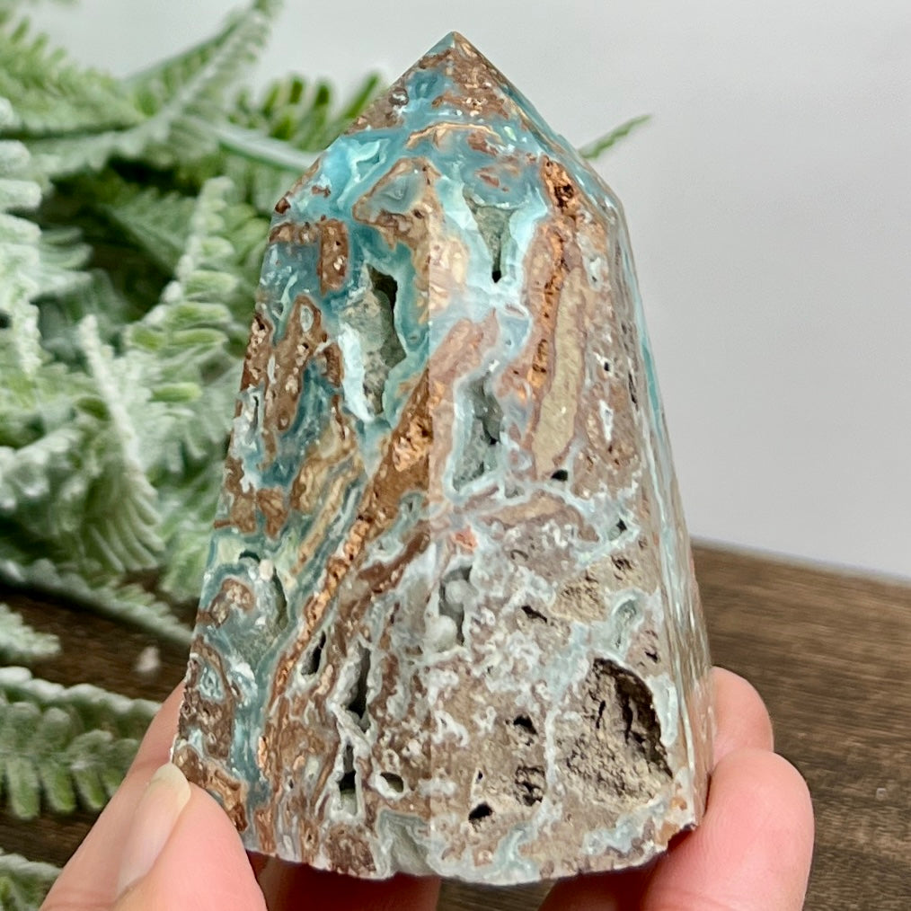 Hemimorphite Sorosilicate Tower Healing Crystal Generator 298g