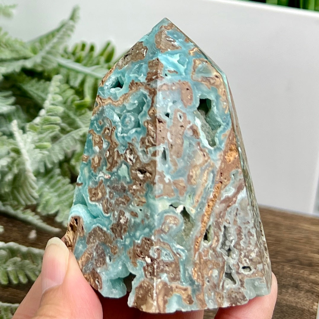 Hemimorphite Sorosilicate Tower Healing Crystal Generator 298g