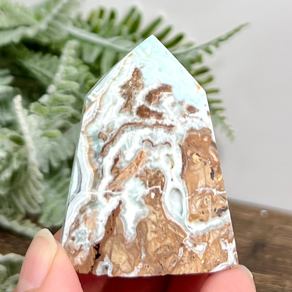 Hemimorphite Sorosilicate Tower Healing Crystal Generator 106g