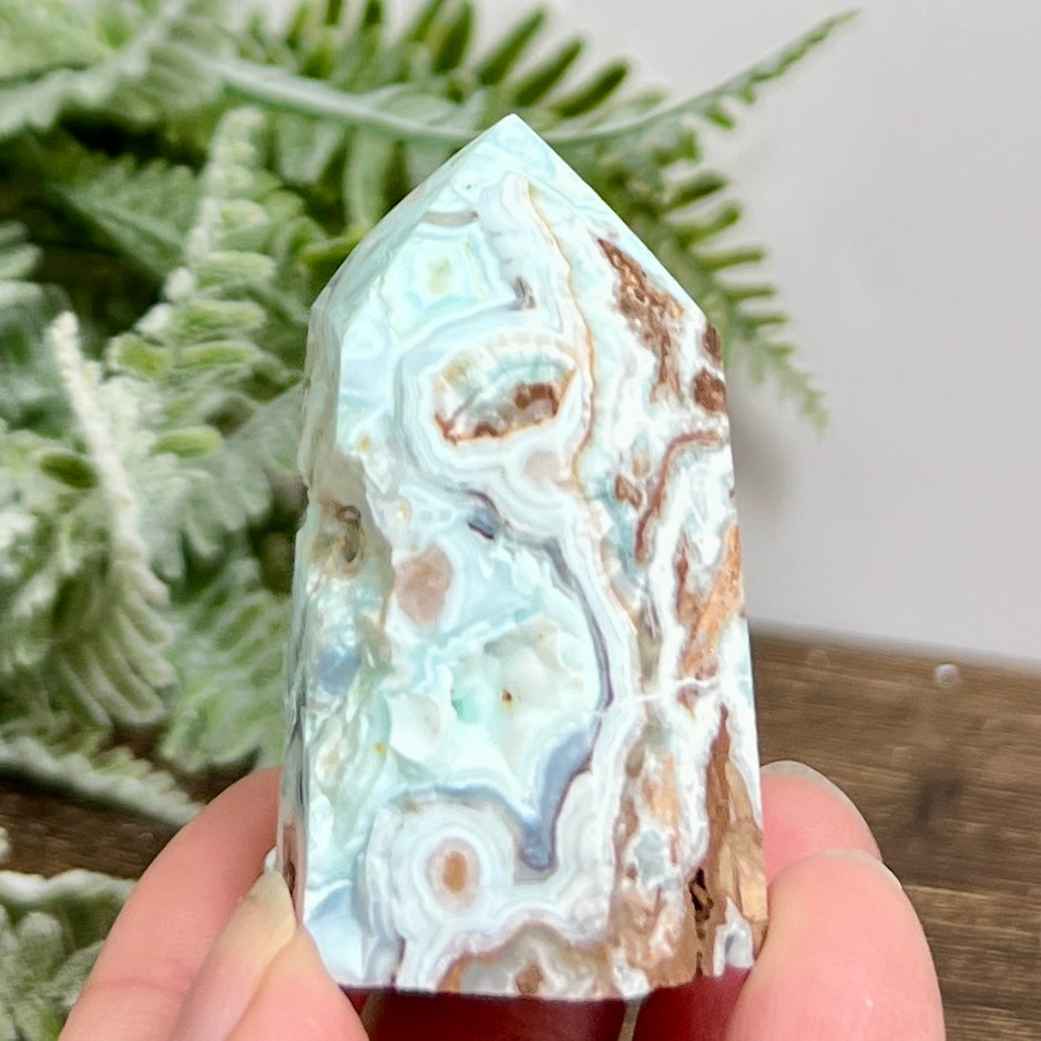 Hemimorphite Sorosilicate Tower Healing Crystal Generator 106g