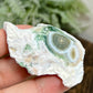 8th Vein Orbicular Sea Ocean Jasper Round Eye Bubble Raw Specimen 32g