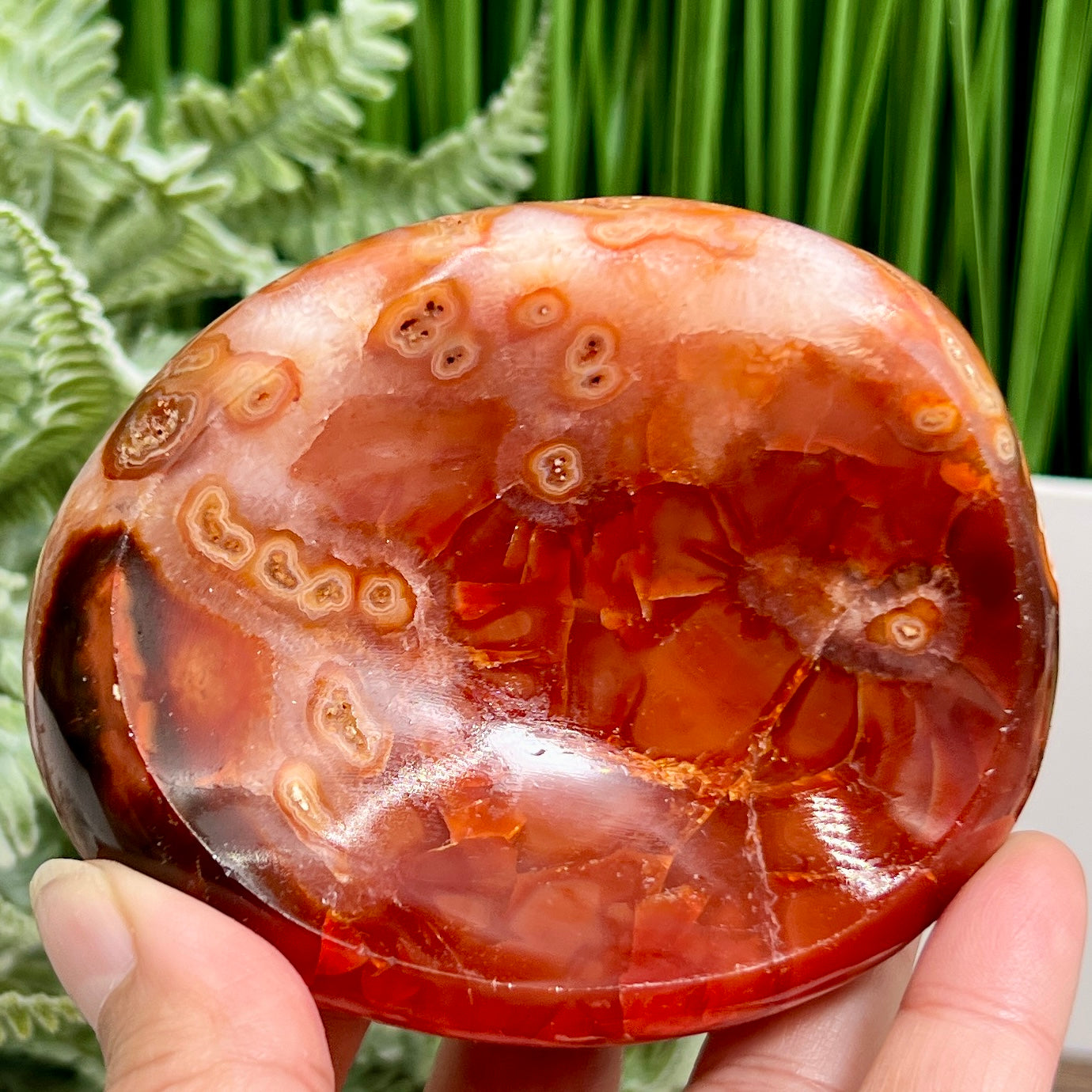 Carnelian Bowl Healing Crystal Carving 390g