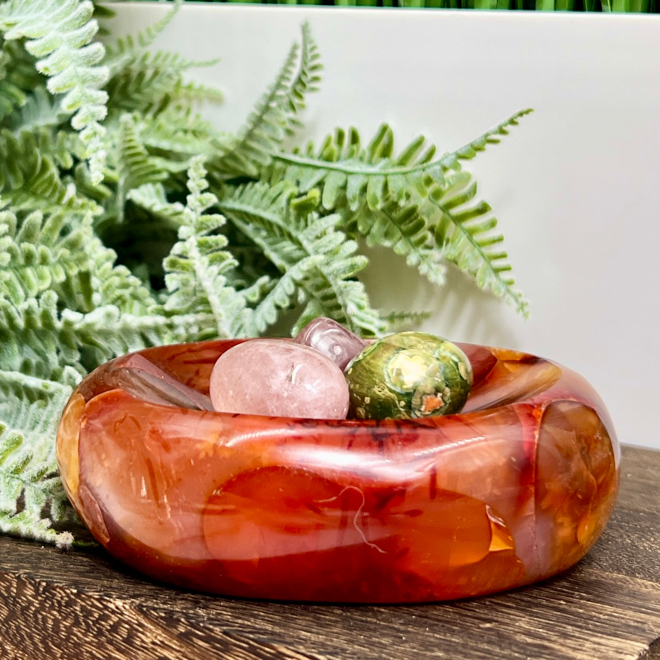 Carnelian Bowl Healing Crystal Carving 424g