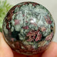 Eudialyte Garnet Feldspar Niter Rare Sphere UV Reactive Crystal Ball 146g 47mm