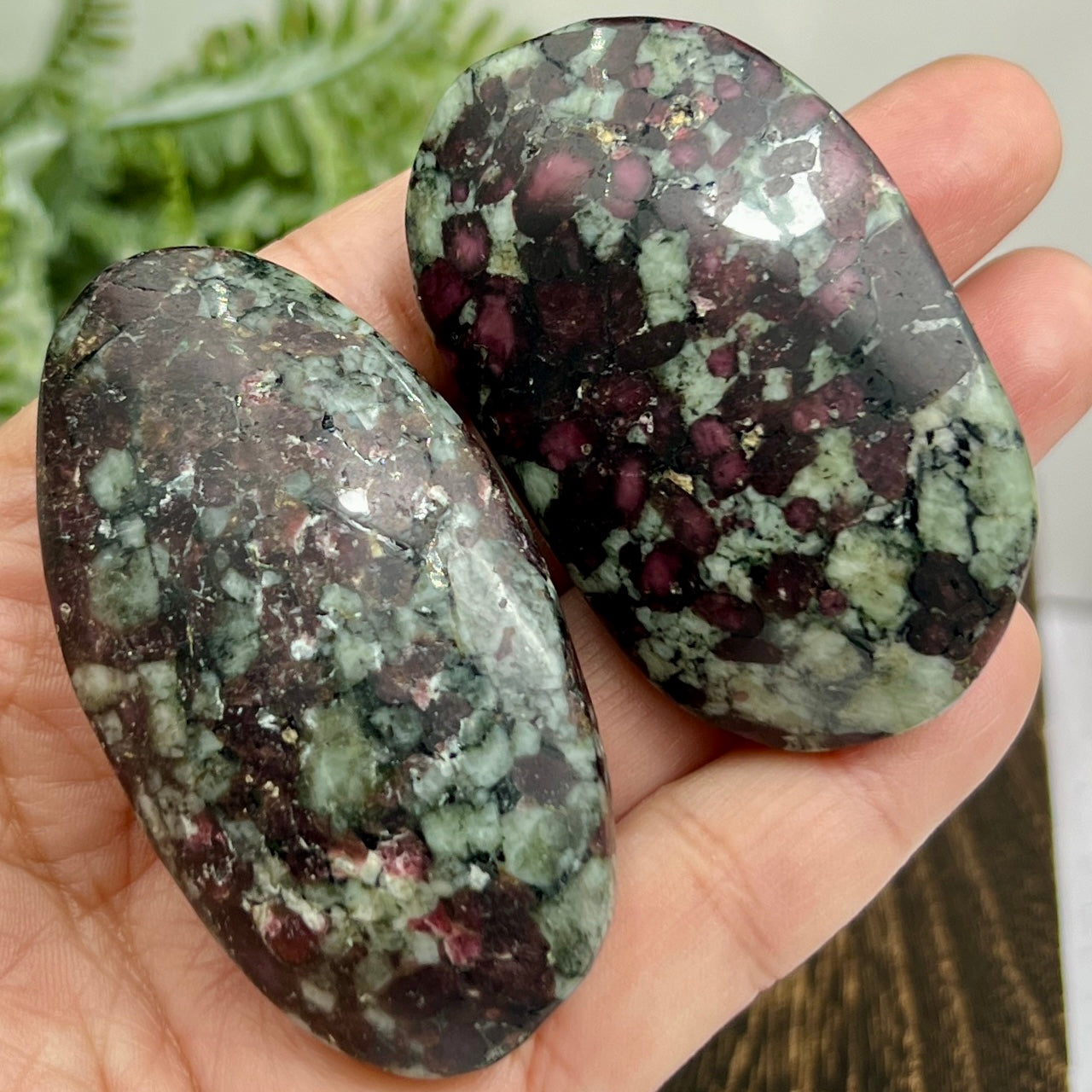 Eudialyte Garnet Feldspar Niter Rare Sphere UV Reactive Palm Stones Meditation Crystals