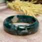 Moss Agate Bangle Bracelet Jewellery Wearable Crystal Healing Natural Reiki Stone Gemstone