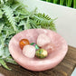 Rose Quartz Pink Round Bowl Healing Crystal Carving 722g