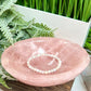 Rose Quartz Pink Large Oblong Bowl Healing Crystal Carving 1076g