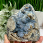 Volcanic Agate Natural Raw Specimen UV Reactive Healing Free Form Crystal 1030g