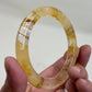 Golden Healer Quartz Bangle Bracelet Jewellery Wearable Crystal Healing Natural Reiki Stone Gemstone