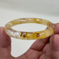 Golden Healer Quartz Bangle Bracelet Jewellery Wearable Crystal Healing Natural Reiki Stone Gemstone