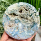 Moss Agate Round Bowl Healing Crystal Carving 834g