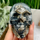 Volcanic Agate Skull UV Reactive Healing Crystal Carving 580g