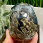 Volcanic Agate Skull UV Reactive Healing Crystal Carving 580g