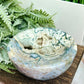 Moss Agate Round Bowl Healing Crystal Carving 834g