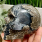 Volcanic Agate Skull UV Reactive Healing Crystal Carving 580g