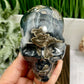 Volcanic Agate Skull UV Reactive Healing Crystal Carving 580g