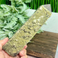 Fluorite with Pyrite Half Raw Half Polished Tower Crystal Generator 668g 174mm