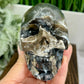 Volcanic Agate Skull UV Reactive Healing Crystal Carving 542g