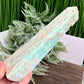 Blue Aragonite Tower Healing Crystal Generator 502g 201mm