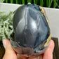 Volcanic Agate Skull UV Reactive Healing Crystal Carving 570g