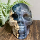 Volcanic Agate Skull UV Reactive Healing Crystal Carving 570g