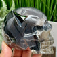 Volcanic Agate Skull UV Reactive Healing Crystal Carving 524g