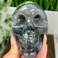 Volcanic Agate Skull UV Reactive Healing Crystal Carving 420g