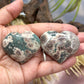 Russian Flower Cherry Blossom Jasper Hearts Healing Crystal Carvings