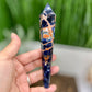 Sodalite with Sunstone Wand with Stand Healing Crystal Generator 124g 154mm