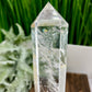 Clear Quartz Golden Healer Wand with Stand High Quality Crystal 262g 189mm