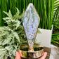 Moss Agate Rhombus Lamp Crystal Carving Colourful Settings