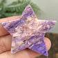 Charoite Pink Purple Star Rare Crystal Carving 30g