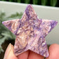 Charoite Pink Purple Star Rare Crystal Carving 30g