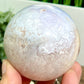 Blue Flower Agate Rare Sphere Healing Crystal Ball 434g 69mm