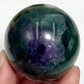 Fluorite Purple Green Sphere Healing Crystal Ball 255g 53mm