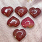 Rhodonite Hearts Crystal Carving Australian Seller