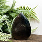 Silver Sheen Obsidian Flame Healing Crystal Deco 76g 65mm