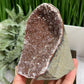 Chocolate Amethyst Geode Cluster Cave Healing Natural Crystal 718g