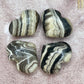 Zebra Phantom Calcite Hearts Crystal Carvings Australian Seller