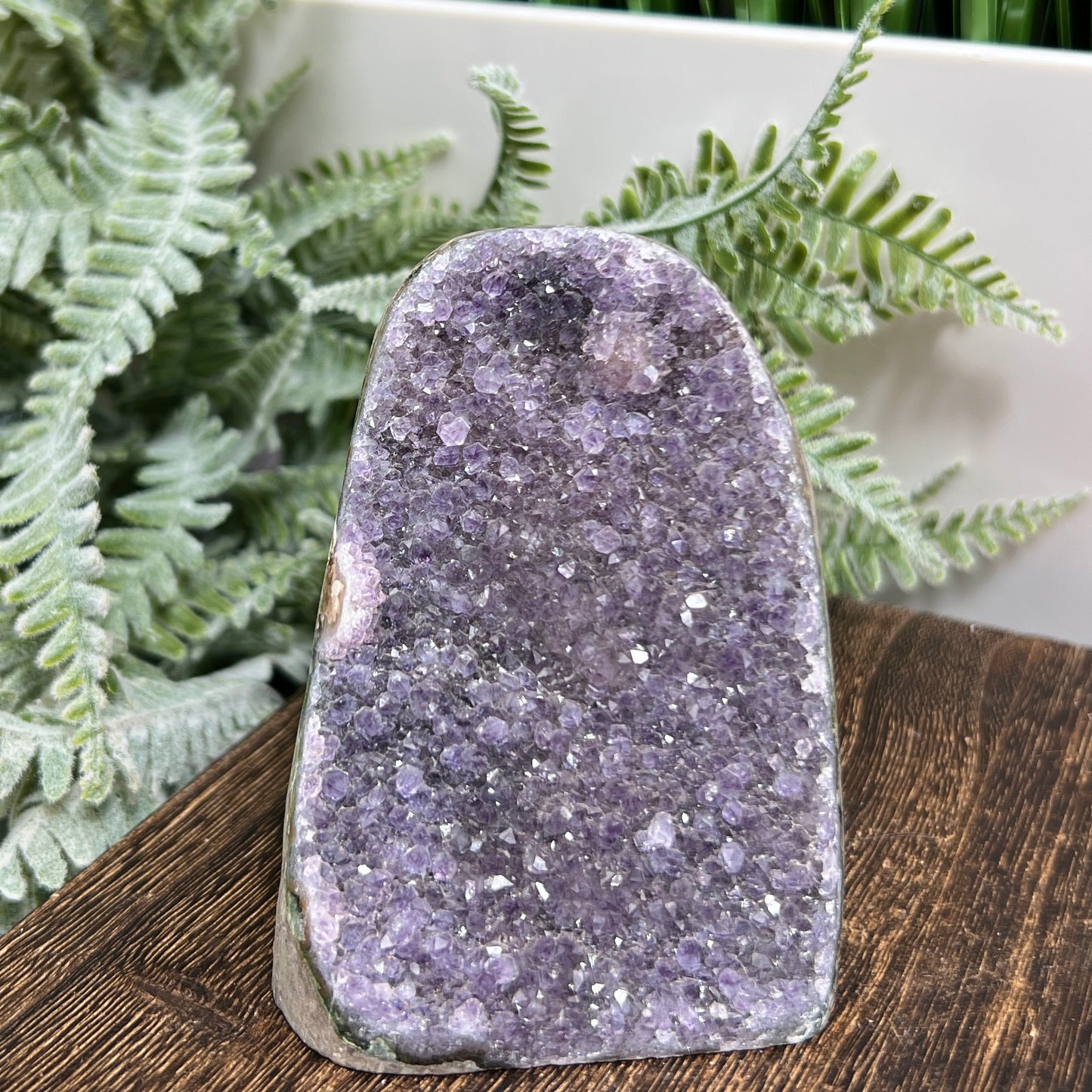 Amethyst Geode Cluster Healing Natural Crystal 402g